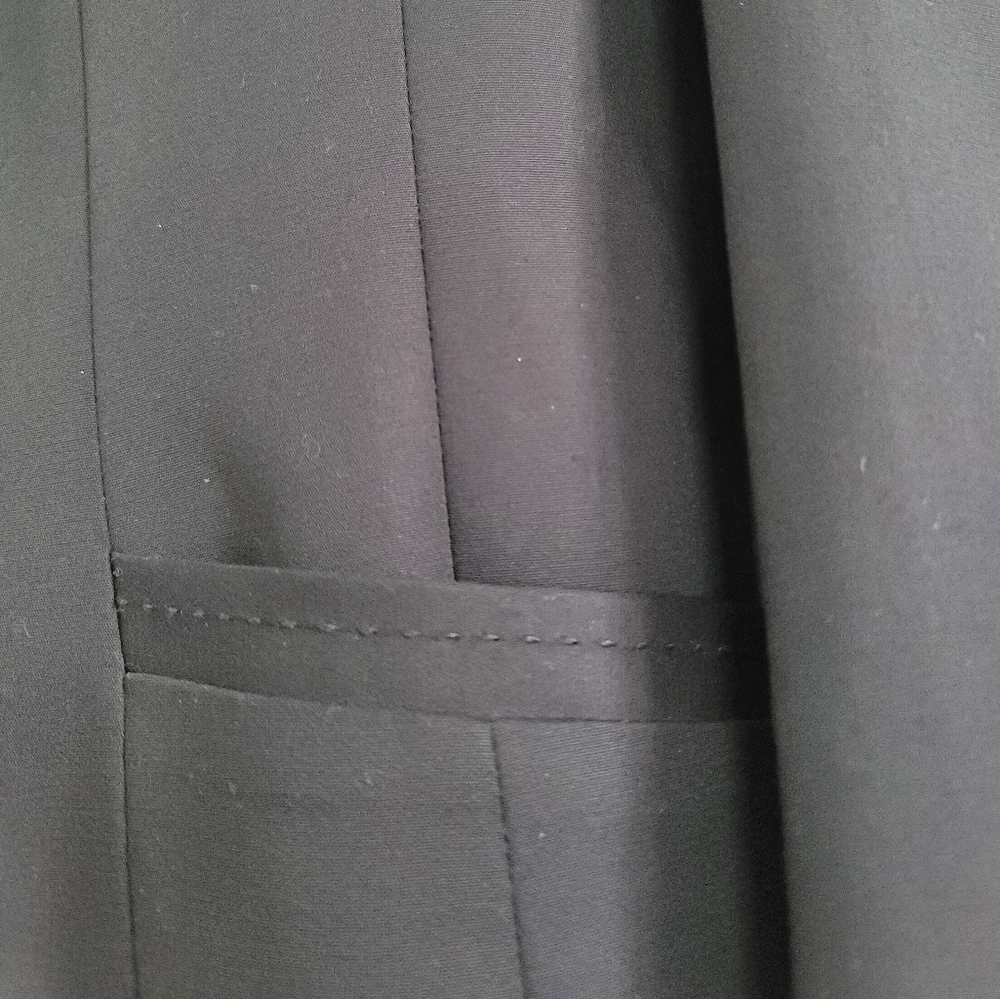 Tahari True Black Stretch Cotton Three Button Career Blazer Size Large - Picture 9 of 14